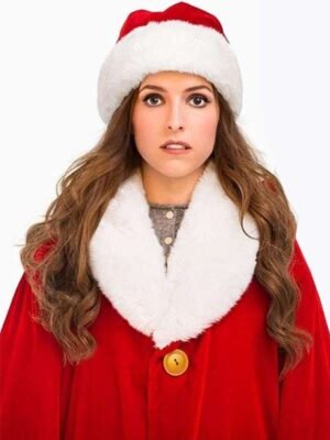 Anna Kendrick Noelle Shearling Christmas Coat