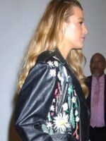 Blake Lively Floral Bike Jacket