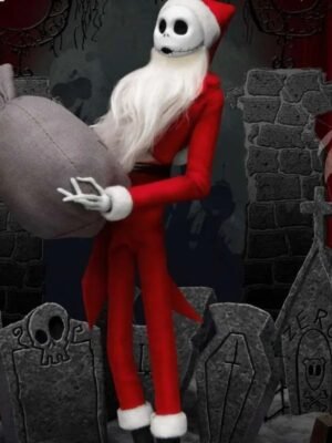 Buy The Nightmare Before Christmas Jack Skellington Santa Red Costume Suit