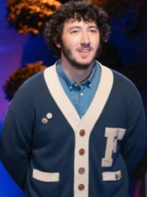 Claim To S03 Frankie Jonas “F” Blue Cardigan