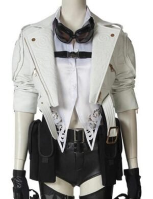 Devil May Cry 5 Lady White Biker Jacket