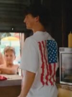 Gabriel LaBelle Snack Shack 2024 Moose American Flag T-Shirt