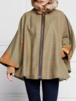 Sarah Peirse Under The Vines S03 Plaid Cape Coat