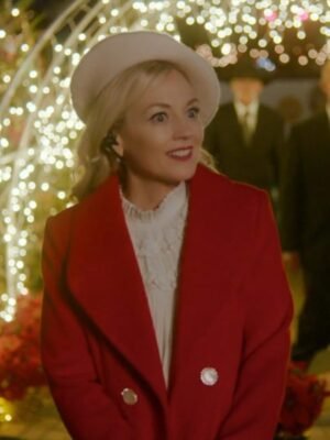 Santa Bootcamp Emily Kinney Red Wool Coat - Jackets