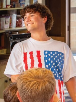 Gabriel LaBelle Snack Shack 2024 American White T-Shirt