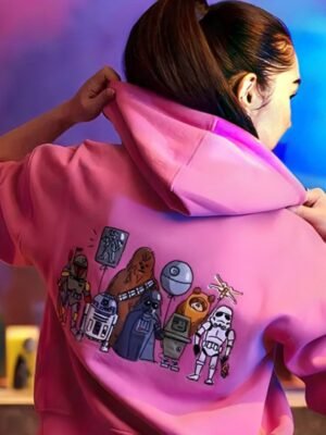 Star Wars Saga Artist Series Pink Zip Hoodie