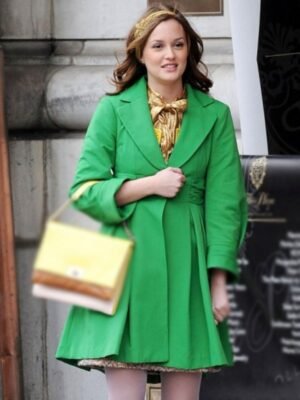 Leighton Meester Gossip Girl S02 Green Coat