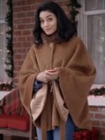 Vanessa Hudgens The Knight Before Christmas Brooke Cape Coat