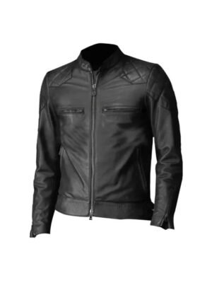 David Mens Beckham Brazil Vintage Slim Fit Biker Leather Jacket