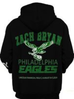 Buy Zach Bryan Philadelphia Eagles Black Unisex Hoodie