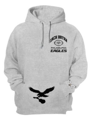 Zach Bryan Philadelphia Eagles Grey Unisex Hoodie