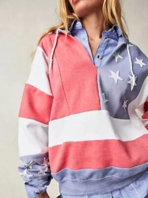 Tricia Fix USA Flag Hoodie