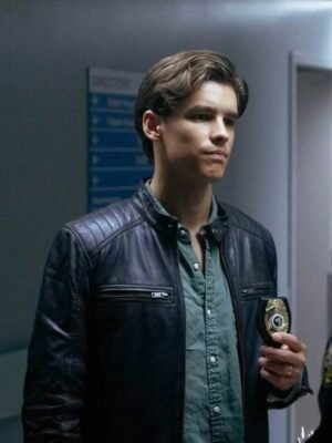 Tv Series Titans Dick Grayson Black Biker Leather Jacket