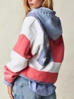 American Flag Tricia Fix Pullover Hoodie