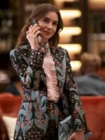 Emily Cooper TV Series Emily In Paris S04 Lily Collins Floral Blazer