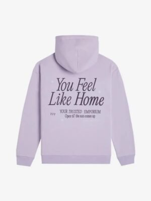 Lonely Ghost You Feel Like Home Purple Pullover Hoodie - Unisex