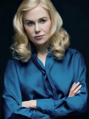 Nicole Kidman The Perfect Couple Blue Shirt