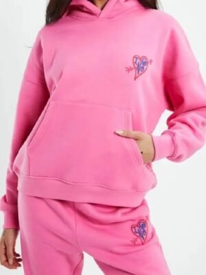 Dream Home Cross My Heart Pink Hoodie