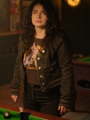 Becka Garvey TV Series Bad Sisters S02 Eve Hewson Black Denim Jacket