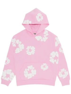 Unisex Denim Tears Pink Pullover Hoodie