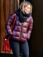 Kelsey Peters Younger Hilary Duff Maroon Puffer Jacket