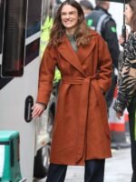 Keira Knightley TV Series Black Doves 2024 Brown Trench Coat