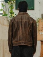 Shop Mutimer Brown Leather Jacket For Mens and Womens