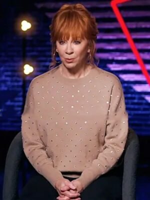 The Voice S26 2024 Reba McEntire Beige Crystal Jumper