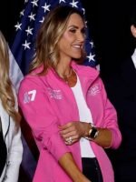 Lara Trump Pink Zip Up Jacket For Womens